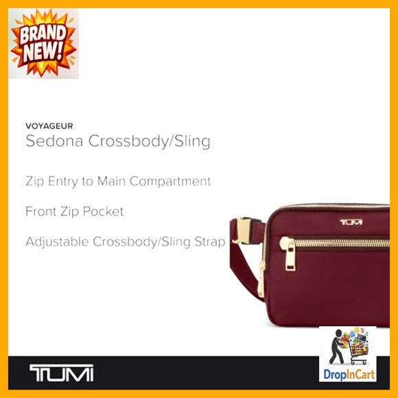 Tasha Crossbody Sling Bag – 100% Nylon, Adjustable & Stylish  Nylon Crossbody Sling Bag Lightweight Travel Functional Sporty Chic Adjustable
